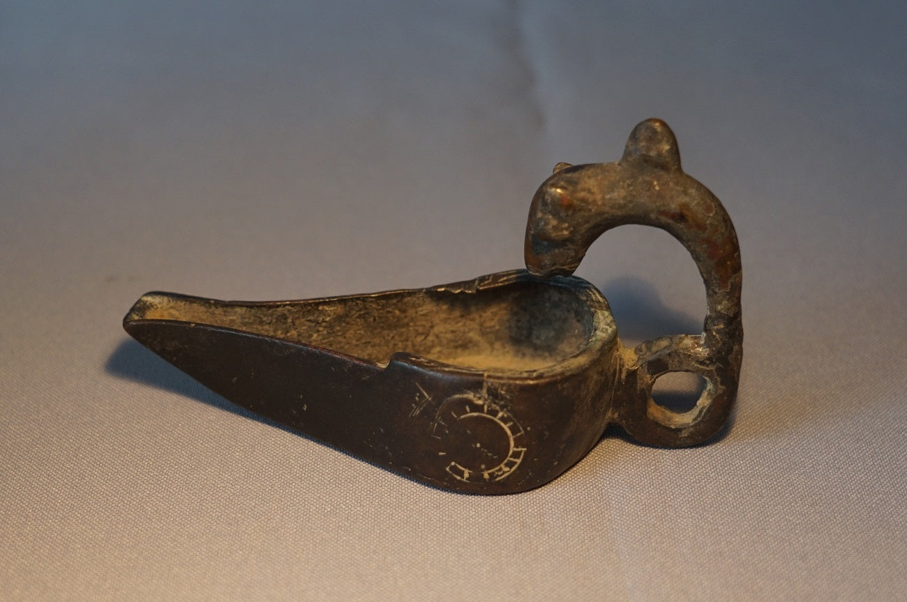 Bronze Lamp 1200 A.D Persia/Afghanistan