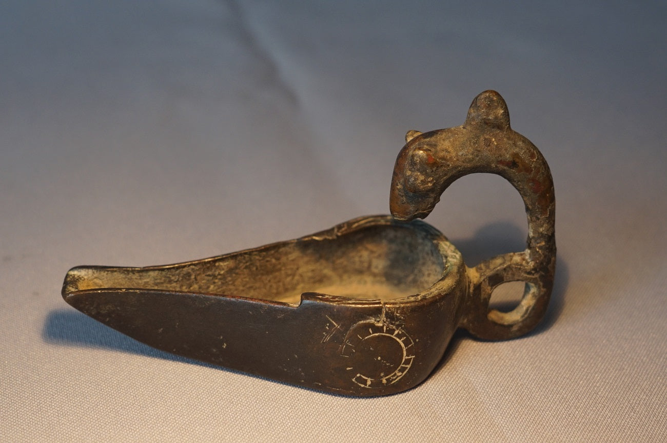Bronze Lamp 1200 A.D Persia/Afghanistan
