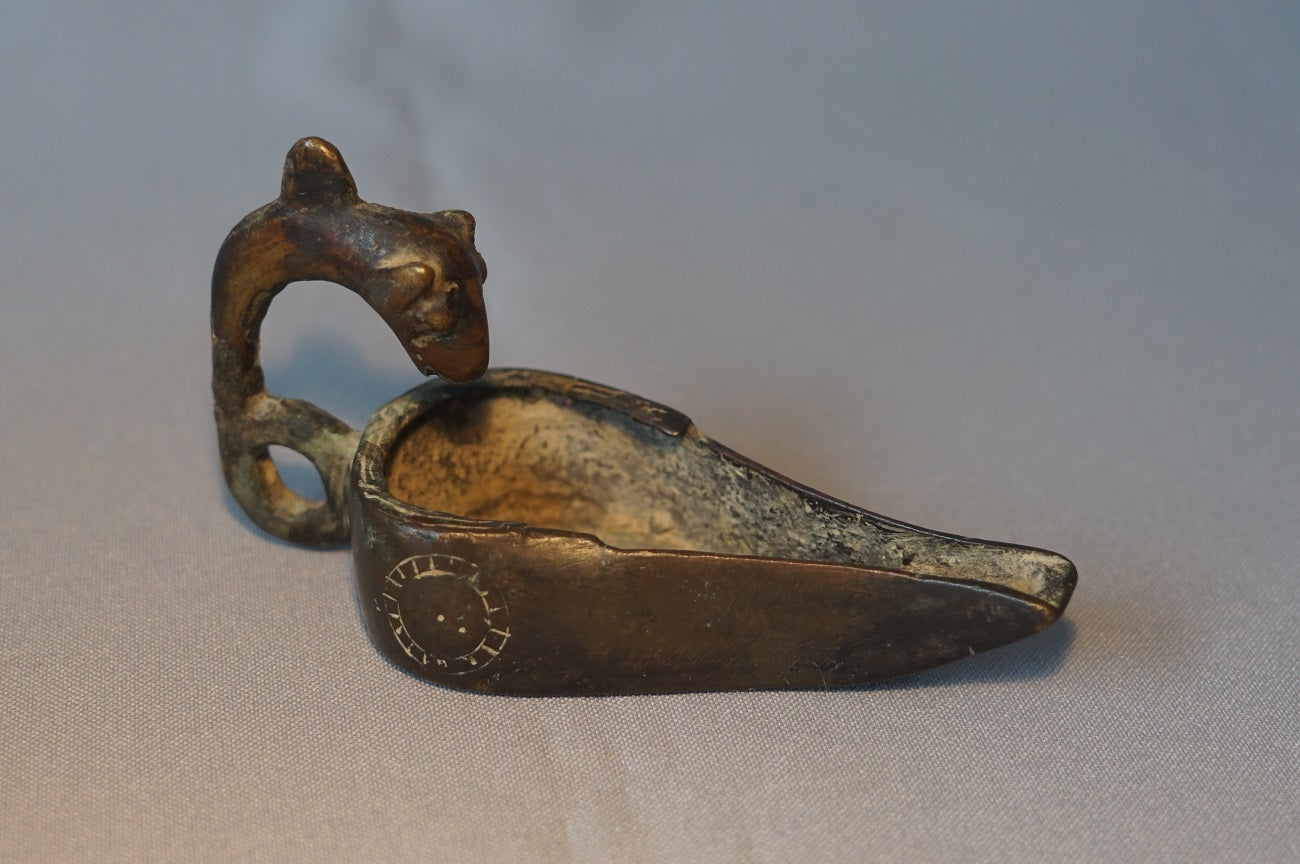 Bronze Lamp 1200 A.D Persia/Afghanistan