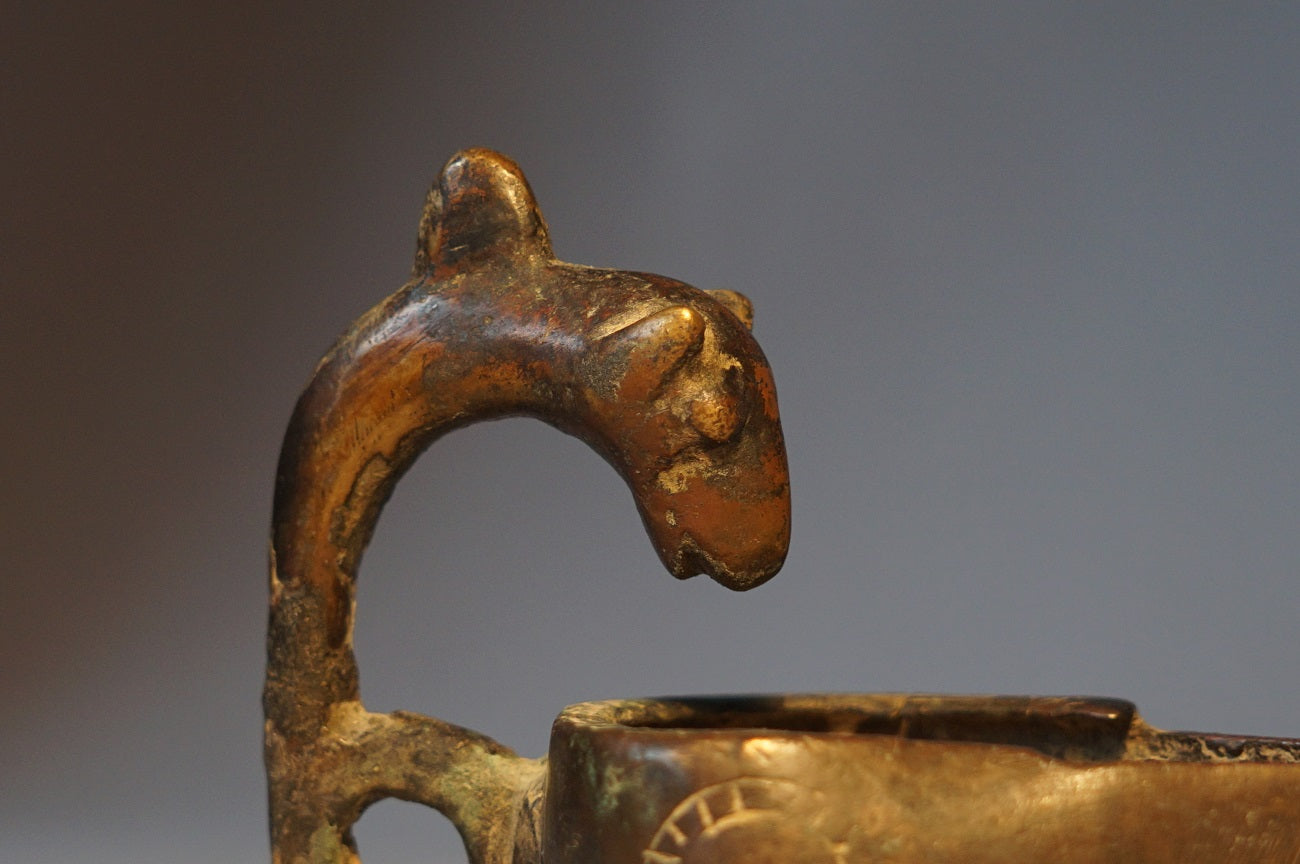 Bronze Lamp 1200 A.D Persia/Afghanistan