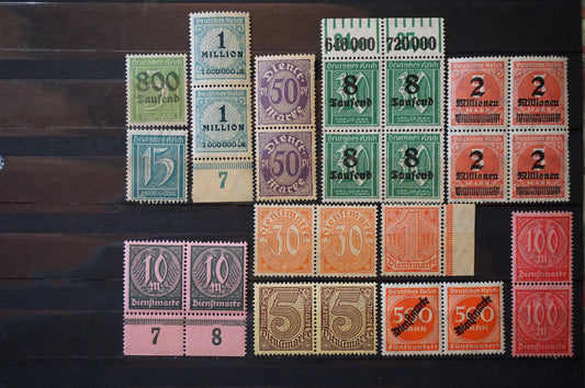 German Inflation Stamps lot